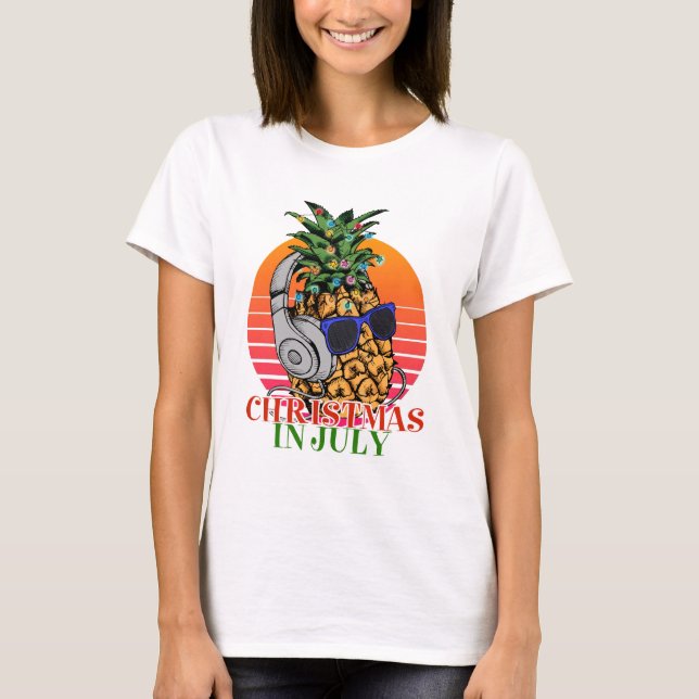 Camiseta Natal no abacaxi de julho (Frente)