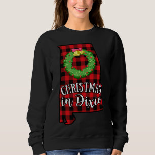 Camiseta Natal no Alabama em Dixie Buffalo Red Xadrez Sul