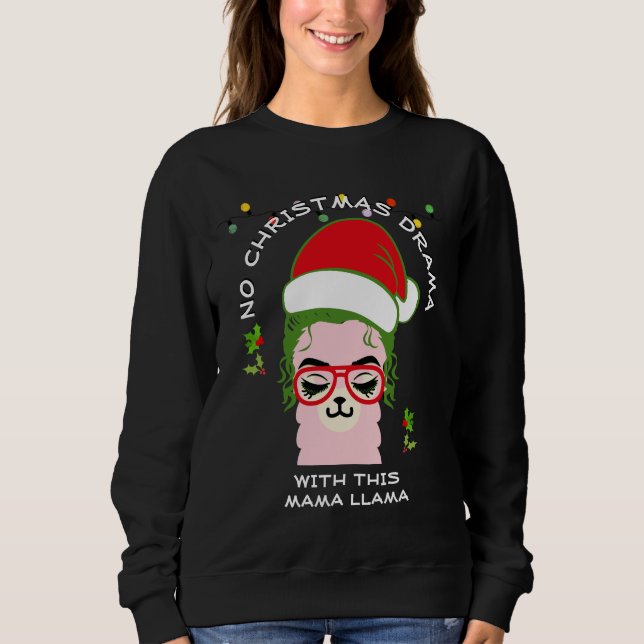 Camiseta Natal NO DRAMA MAMA LLAMA (Frente)
