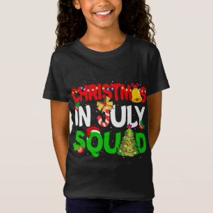 Camiseta Natal No Esquadrão De Julho Engraçado Xmas De Verã
