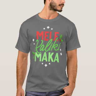 Camiseta Natal No Havaí Mele Kalikimaka Holid Havaiano