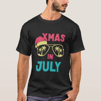 Camiseta Natal No Natal De Julho De Santa Hat