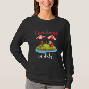 Camiseta Natal No Relatório Do Ano Do Médio De Julho
