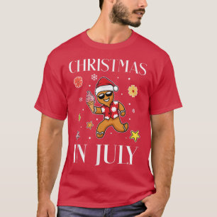 Camiseta Natal No Verão De Gingercake Man Sorvete