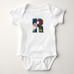 CAMISETA NATAL O LETTER / SANTA CLAUS COM BORRACHA VERMELHA