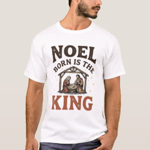 Camiseta Natal, o Rei Nasceu Vintage Natal Natal