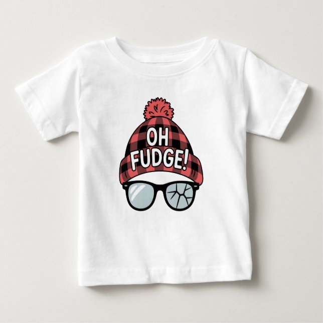 Camiseta Natal Oh Fudge Xmas Férias Engraçadas (Frente)