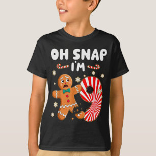 Camiseta Natal Oh Snap Homemem de Biscoito de 9 Anos 9º A