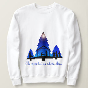 Camiseta Natal: Oh, vem, deixe-nos adorar.