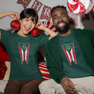 Camiseta Natal Ohio Buckeye State Flag Holiday