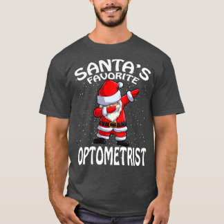 Camiseta Natal Optometrista favorito de Santa Santas