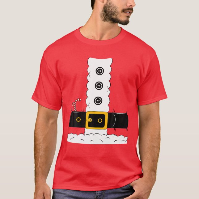 Camiseta Natal Pai Natal Suco Adulto Homens Mulheres Crianç (Frente)