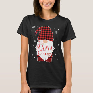 Camiseta Natal Pajama Gift Mama Gnomo Buffalo Pl