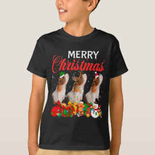Camiseta Natal Pajama Guiné Porquinho Povoado Natal Luzes d