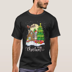 Camiseta Natal Pajama Italiano Greyhound Tree Xmas Cão D