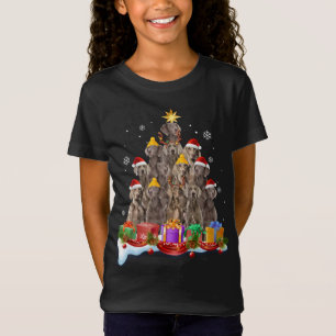 Camiseta Natal Pajama Weimaraner Tree Xmas Costume