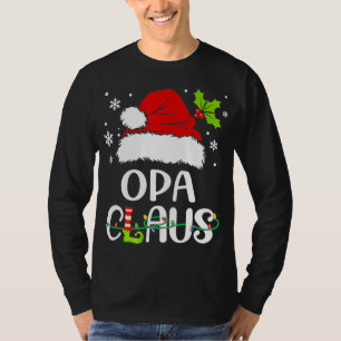 Camiseta Natal Pajamas Santa Claus Xmas Opa Claus