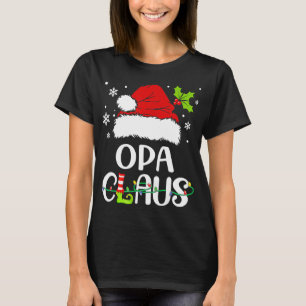 Camiseta Natal Pajamas Santa Claus Xmas Opa Claus
