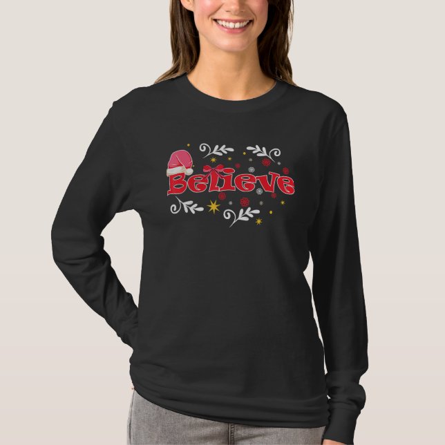 Camiseta Natal Papai Noel Acredite Natal (Frente)
