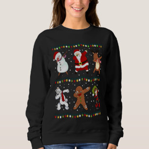 Camiseta Natal Papai Noel Dabbing Boneco de Neve Dabbing