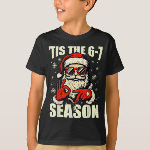 Camiseta Natal Papai Noel É a Temporada 67 Meme Número Seis