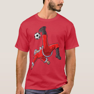 Camiseta Natal Papai Noel Futebol Bicicleta Chute Natal Men