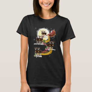 Camiseta Natal Papai Noel Montado Bode Bode Xmas