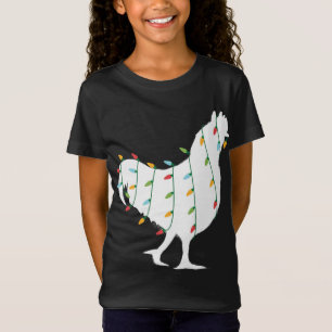 Camiseta Natal para Amante de os animais de Natal Lights Ch