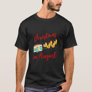 Camiseta Natal Para Campos De Frango Em Agosto
