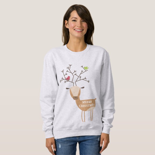 Camiseta Natal para os pássaros (Frente Completa)