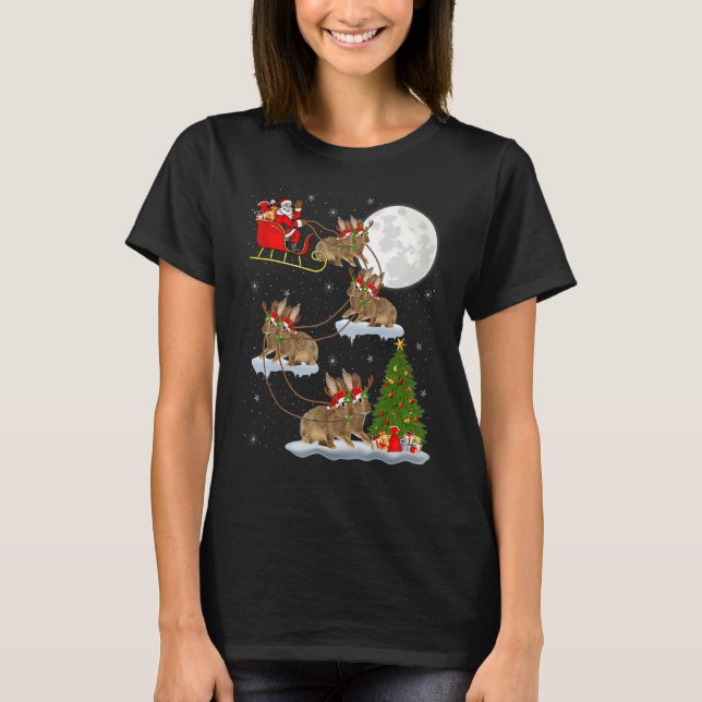Camiseta Natal para Papais noeis de árvores iluminantes do  (Frente)
