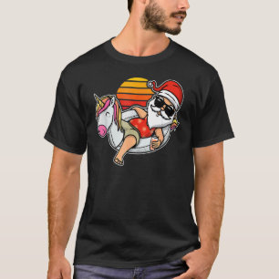 Camiseta Natal Para Papais noeis De Festas piscinas Em Julh