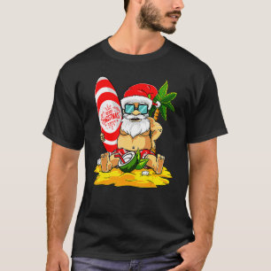 Camiseta Natal Para Papais noeis felizes Em Julho No Natal
