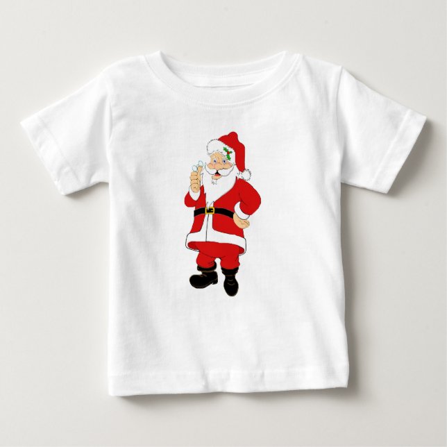 Camiseta Natal para Papais noeis sorridentes (Frente)