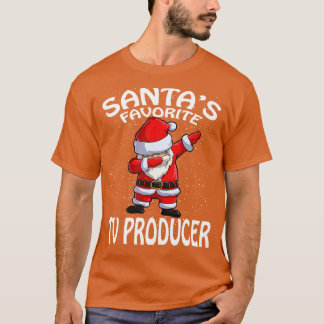 Camiseta Natal para Produtor de Televisão Favorita do Santa