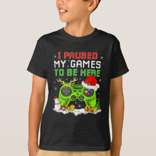 Camiseta Natal Parei Meu Jogo Para Estar Aqui Jogador Diver