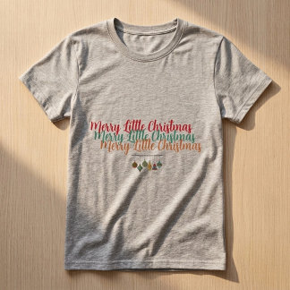 Camiseta NATAL PEQUENO FELIZ Natal Festa de Natal