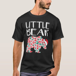 Camiseta Natal Pequenos ornamentos de Ursos Santa Hat Famíl