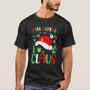 Camiseta Natal Pijamas Papai Noel Claus 7 Graus