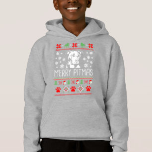 Camiseta Natal Pitbull Amantes Feliz Pitmas Festa Feia