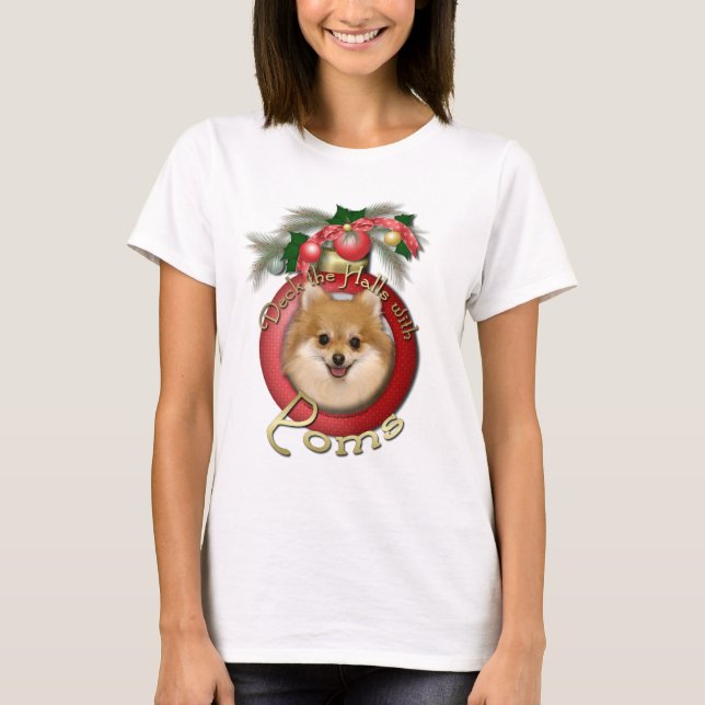 Camiseta Natal - plataforma os salões - Poms (Frente)