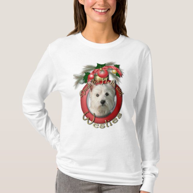 Camiseta Natal - plataforma os salões - Westies (Frente)