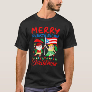 Camiseta Natal porto-riquenho feliz Porto Rico