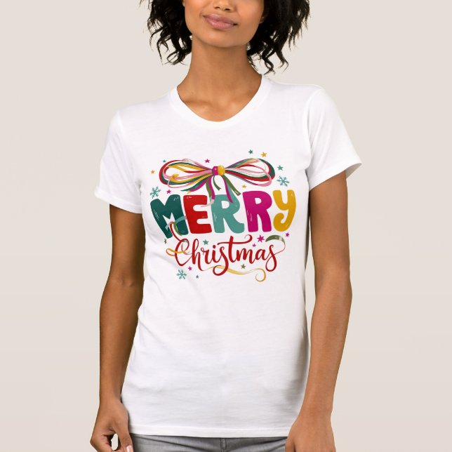 Camiseta Natal Preparado Coquette Arco Natal  (Frente)