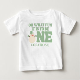 Camiseta Natal Que Divertido Primeiro Aniversário