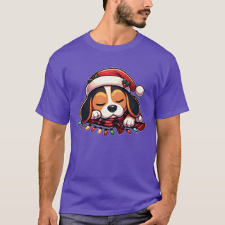 Camiseta Natal Que Fada de Natal Luz de Beagle