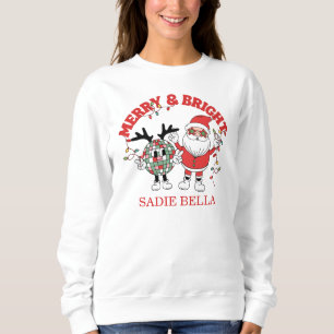 Camiseta Natal Retro Alegre e Brilhante