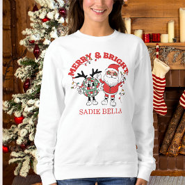 Camiseta Natal Retro Alegre e Brilhante