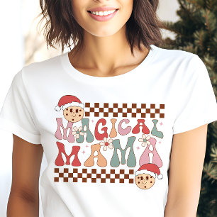 Camiseta Natal Retro Mágica Mamãe