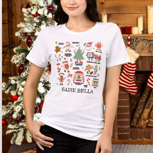 Camiseta Natal Retrô Nostálgico Verde e Vermelho